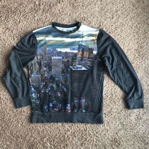 New York City Skyline Crewneck Jumper Crewneck Med
